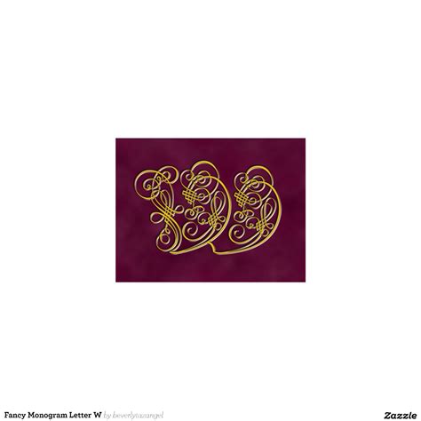 Fancy Monogram Letter W Postcard | Zazzle