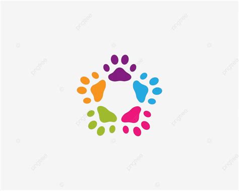 Pata Logo Vector Símbolo Etiqueta Mascotas Vector PNG , Símbolo ...