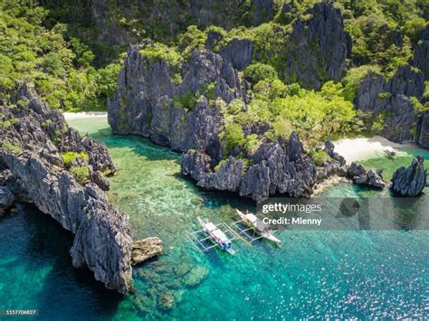 Palawan Matinloc Island Hidden Beach Philippines High-Res Stock Photo ...