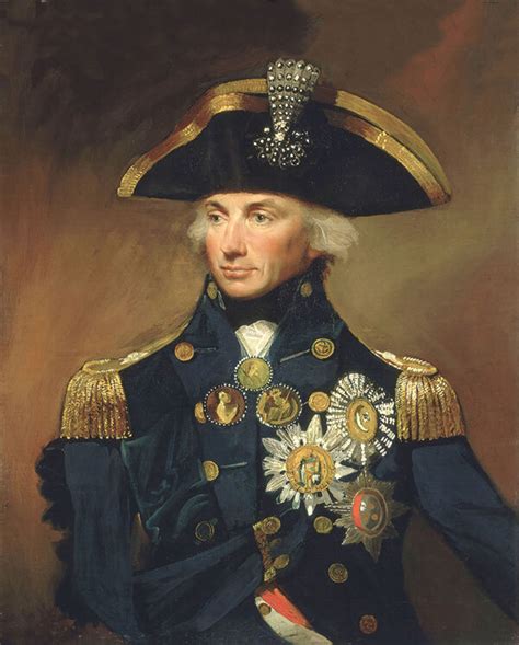 British Rear Admiral Sir Horatio Nelson Framed Oil Painting Print on Canvas - Schooner Bay Company