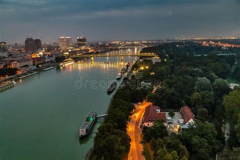 EDITORIAL Danube River in Bratislava Editorial Photography - Image of ...