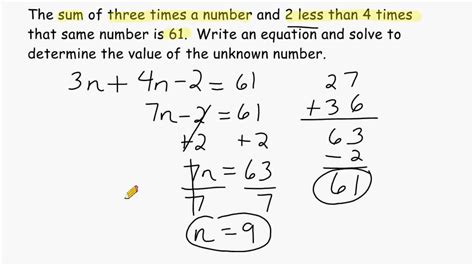 Using Algebra To Solve Word Problems - YouTube