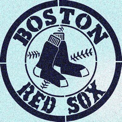 Boston Red Sox Baseball Stencil Mylar Sport Stencils | eBay