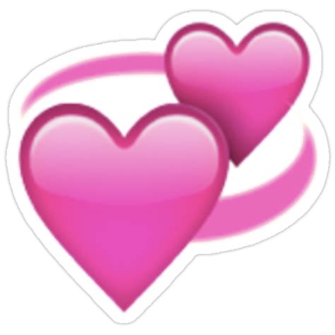 "Double Heart Emoji " Stickers by ronsmith57 | Redbubble