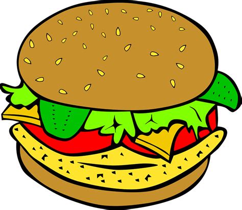 Burger Sandwich Meal · Free vector graphic on Pixabay