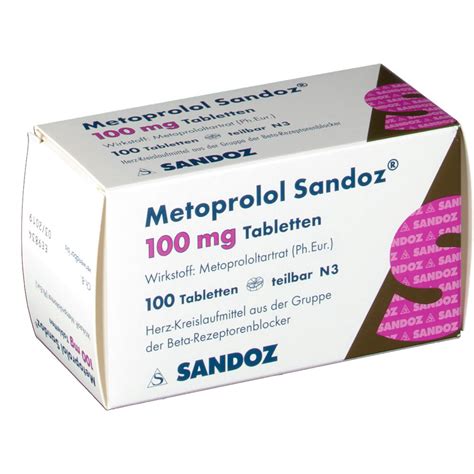 Metoprolol Sandoz 100 mg Tabletten - shop-apotheke.com