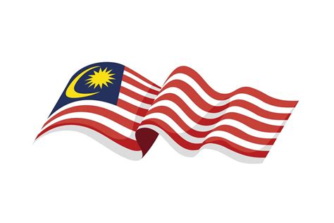 malaysia flag waving 3753011 Vector Art at Vecteezy