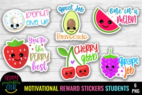 Motivational Reward Stickers for Student Graphic by Happy Printables Club · Creative Fabrica