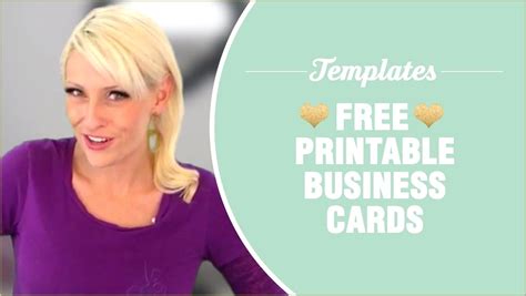 Free And Printable Business Card Templates - Resume Example Gallery