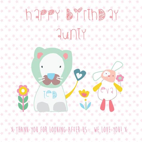 Personalised Family Birthday Greeting Card By buttongirl designs