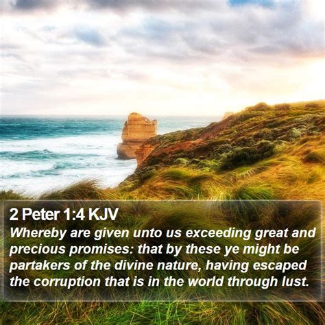 2 Peter 1:4 KJV Bible Verse Images