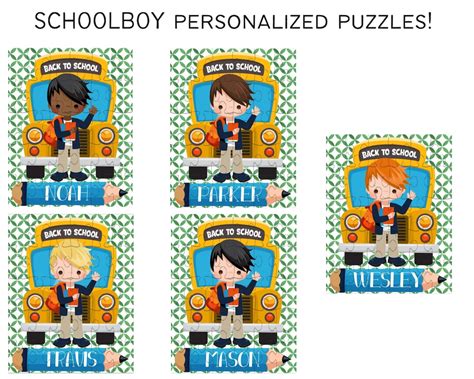 Personalized Puzzle for Kids, Student Personalized Gift, Back to School ...