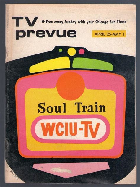 THE SOUL TRAIN~ DON CORNELIUS~1971 CHICAGO SUN TIMES TV PREVUE GUIDE ...