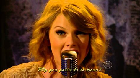 Taylor Swift - Mean _ Live & Lyrics - YouTube