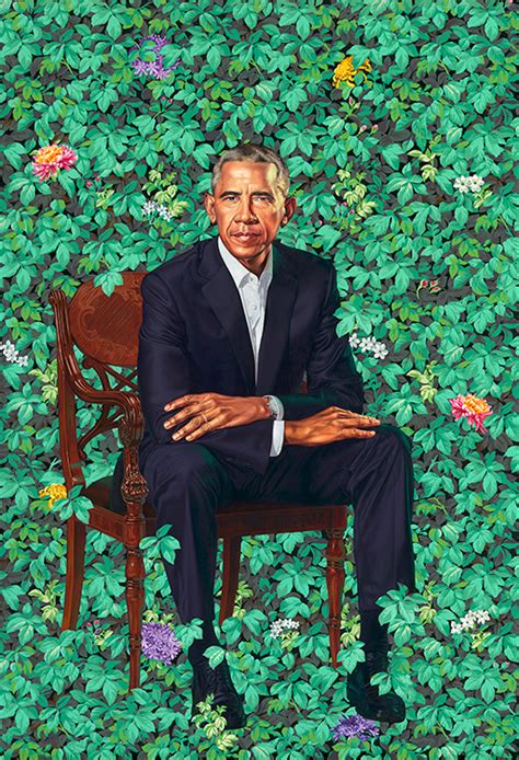 Former President Barack Obama by Artist Kehinde Wiley | National ...