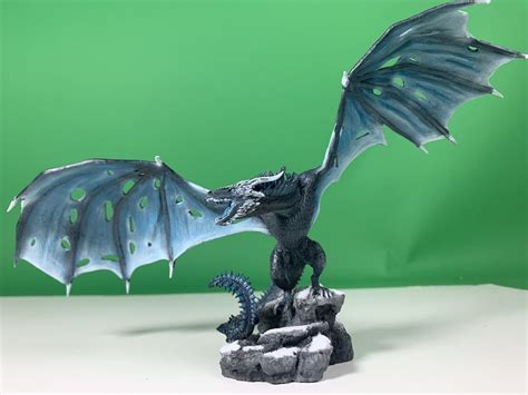 Viserion the Ice Dragon, more in comments (3D print, airbrushes ...