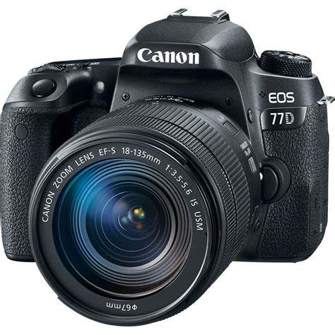 Canon EOS 77D DSLR Camera with 18-135mm USM Lens 1892C002 B&H