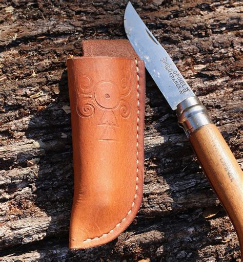 Leather 8 Opinel Knife Sheath - Etsy