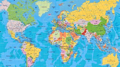 Printable Blank World Map with Countries & Capitals [PDF] - World Map with Countries