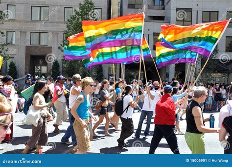 Rainbow Flag in Toronto Pride 2010 Editorial Photo - Image of march, diversity: 15005901