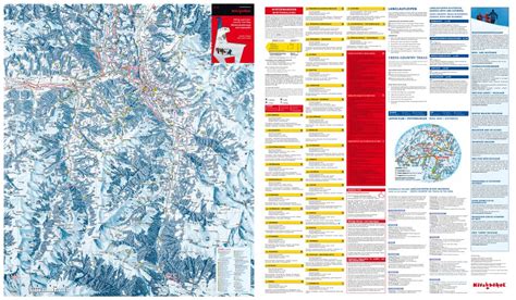 Large scale guide and piste map of Kitzbuhel Ski Area - 2010 | Tyrol ...