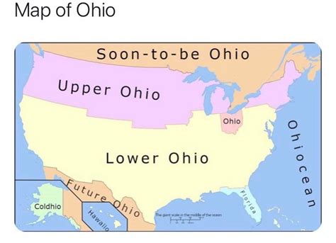 THE United States of Ohio : OSU | Ohio map, Ohio memes, Memes