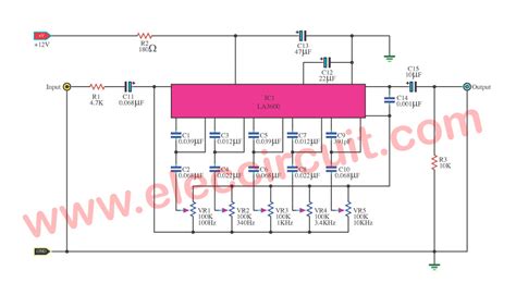 Graphic equalizer circuits with PCB layout for you | ElecCircuit.com