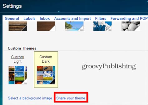 How To Share Your Gmail Custom Theme