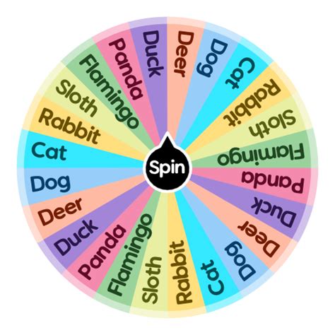 Animals to draw | Spin The Wheel App