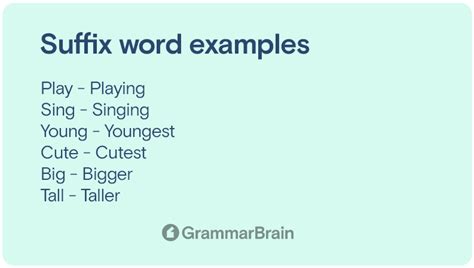 Understanding Suffix (Examples, List of Suffixes, Grammar Rules, and ...