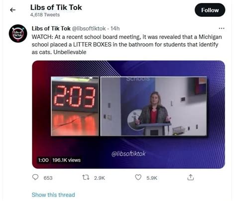 Libs of Tik Tok Libs of Tik Tok @libsoftiktok WATCH: At recent school ...