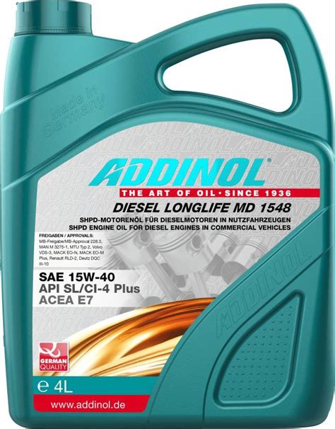 ADDINOL Diesel Long Life MD 15W40 Diesel Long Life Synthetic Blend Engine Oil Price in India ...