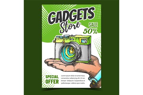 Gadgets Store Creative Advertising Banner Vector By Pikepicture ...