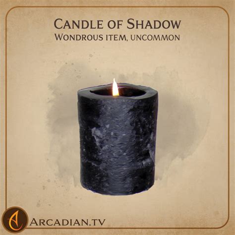 Candle of Shadow – new DnD magic item - Arcadian Media