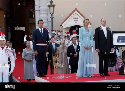 Prince Albert II of Monaco and his wife Princess Charlene of Monaco ...