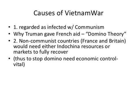 Causes of the vietnam war