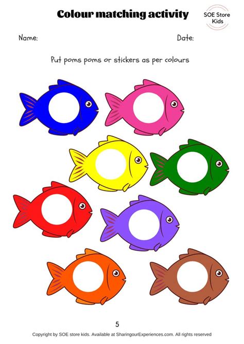 Free Colors matching activities for toddlers printable pdf | Color activities for toddlers, Free ...