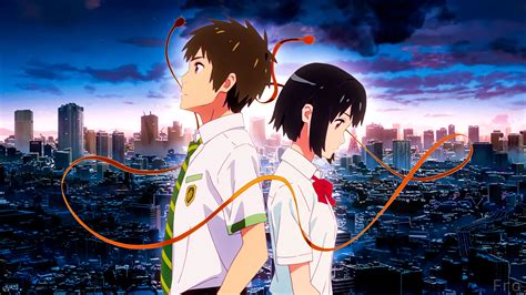 Mitsuha Miyamizu, Anime, Your Name., 4K, Taki Tachibana HD Wallpaper