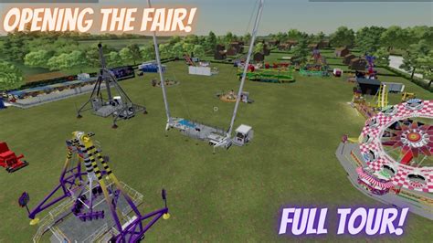 Opening The Huge Fair! Operating and tour! fs22 - YouTube