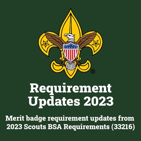 Scouts BSA Requirements Updates – Michigan Crossroads Council ...