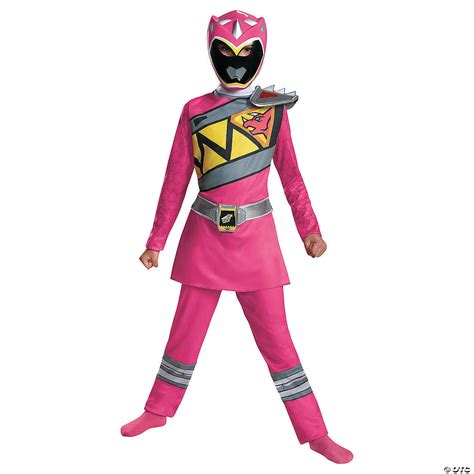 Girl's Pink Ranger Dino Charge Costume - CostumePub.com