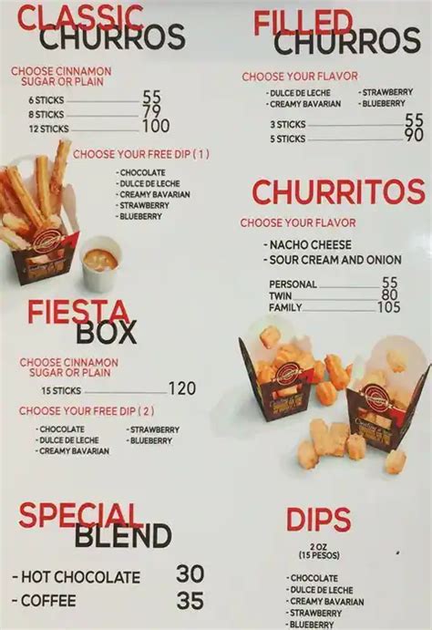 Don's Original Spanish Churros Menu - Zomato Philippines