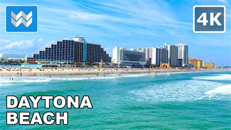 [4K] Daytona Beach, Florida USA - Spring Break Walking Tour Vlog ...