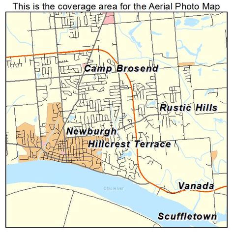 Aerial Photography Map of Newburgh, IN Indiana