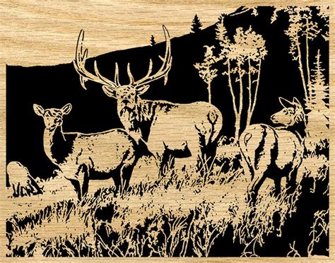 030 Elk Meadow Scroll Saw Pattern pdf - Etsy