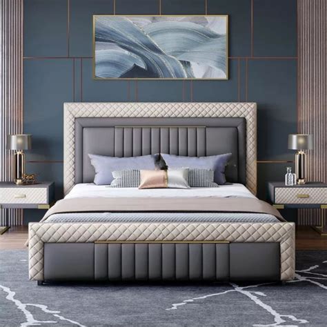 Modern Nordic Luxury Leather Bed | Bedroom interior design luxury ...