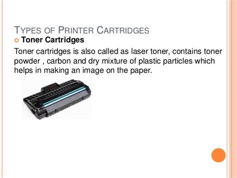 Printer cartridges and their Types powerpoint cart