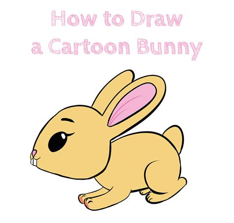 How to Draw a Cartoon Bunny - How to Draw Easy