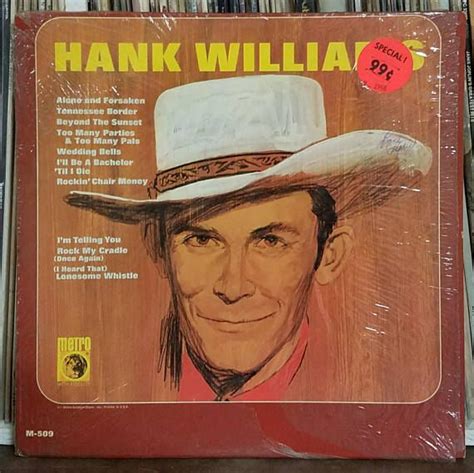 Hank Williams Self Titled 1950s Early Country LP Still In Shrink Metro ...