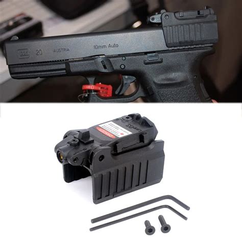 WIPSON Tactical Glock Laser Sight Rear Red Laser Aiming Fit Airsoft Glock 17 18C 19 22 23 25 26 ...